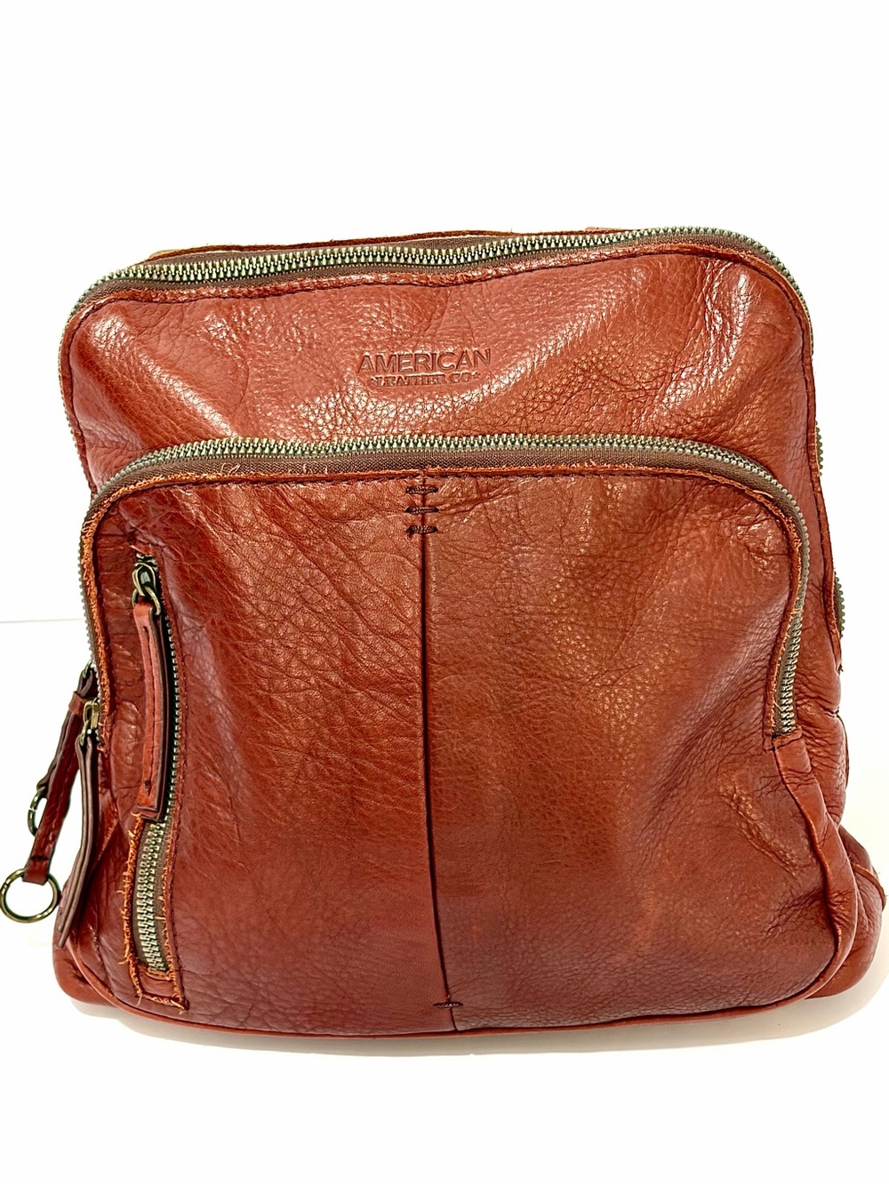 American Leather Co. Cleveland Backpack In Brandy
